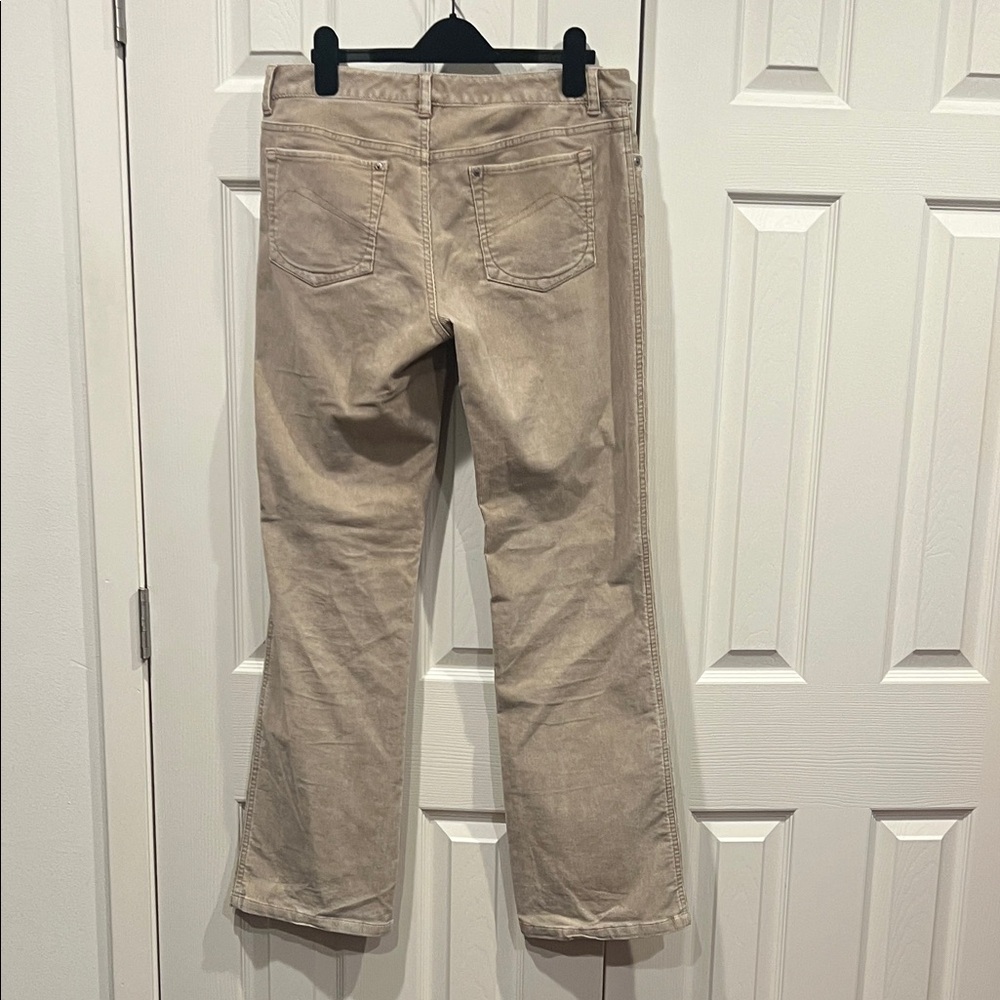 Sigrid Olsen Beige Straight Leg Corduroy  Jeans - Picture 8 of 10